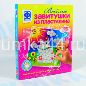 Веселые завитушки из пластилина №1