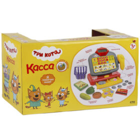 Касса ТРИ КОТА с набором продуктов (свет,звук)